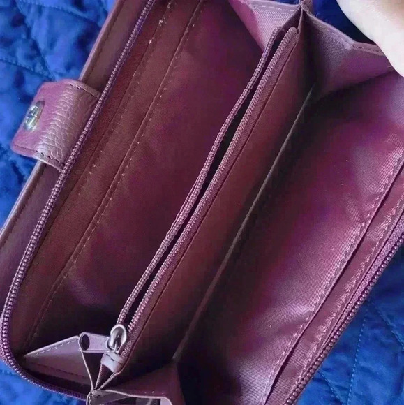 Giani Bernini Softy pebbled Leather Organizational all in one Wallet burgundy - Picture 10 of 10
